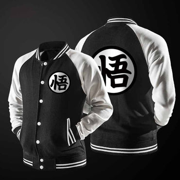 Anime Dragon Ball Cosplay Baseball Jacket Coat College Casual Sweatshirt