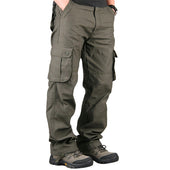 Pants Men's Cargo Pants Casual Mens Pant Multi Pocket Military Overall Men Outdoors High Quality Long Trousers Plus size 30-40