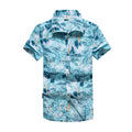 Men Shirt Summer Style Palm Tree Print Beach Hawaiian Shirt Men Casual Short Sleeve Hawaii Shirt camisa masculina Asian Size 5XL