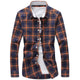 5XL Plaid Shirts Men Checkered Shirt Brand 2018 New Fashion Button Down Long Sleeve Casual Shirts Plus Size