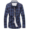 5XL Plaid Shirts Men Checkered Shirt Brand 2018 New Fashion Button Down Long Sleeve Casual Shirts Plus Size