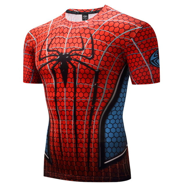 black panther Fitness Bodybuilding Compression Shirt Men Anime Rashgarda rashguard MMA 3D Superman Punisher T Shirt Crossfit