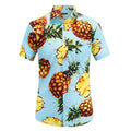 2018 Fashion Regular Fit Mens Cotton Short Sleeve Hawaiian Shirt Summer Casual Floral Shirts Men Plus Size S-3XL Vacation Tops