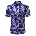 Men Shirt Summer Style Palm Tree Print Beach Hawaiian Shirt Men Casual Short Sleeve Hawaii Shirt Chemise Homme Asian Size 3XL