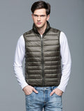 Spring Man Duck Down Vest Ultra Light Jackets Men Fashion Sleeveless Outerwear Coat Autumn Winter Coat