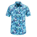 2018 Fashion Regular Fit Mens Cotton Short Sleeve Hawaiian Shirt Summer Casual Floral Shirts Men Plus Size S-3XL Vacation Tops