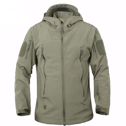 2018 Winter Shark Skin Military Windproof Tactical Softshell Jacket Men Waterproof Army soft shell Coat Windbreaker Rain