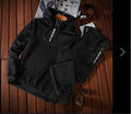 Sporting Suit Men Winter Sportswear Tracksuit Gray Sportsman Wear Thicken Fleece Hoodies+Pants Sweat Suit Outwear Hoodie