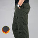 Men's Cargo Pants Winter Thicken Fleece Cargo Pants Men Casual Cotton Military Tactical Baggy Pants Warm Trousers Plus size 3XL