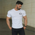 New men cotton Short sleeve t shirt Fitness bodybuilding shirts Crossfitsmale Brand tee tops Fashion gyms t-shirt mens costume