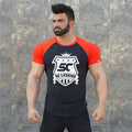 New men cotton Short sleeve t shirt Fitness bodybuilding shirts Crossfitsmale Brand tee tops Fashion gyms t-shirt mens costume