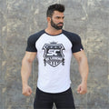 New men cotton Short sleeve t shirt Fitness bodybuilding shirts Crossfitsmale Brand tee tops Fashion gyms t-shirt mens costume