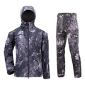 Military TAD Camouflage Tactical Suits Winter Autumn Waterproof Fleece Shark Skin Soft Shell Jacket Set Men Outwear