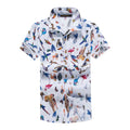 Mens Hawaiian Shirt Male Casual camisa masculina Printed Beach Shirts Short Sleeve Summer men clothes 2018 Asian Size 5XL ST53