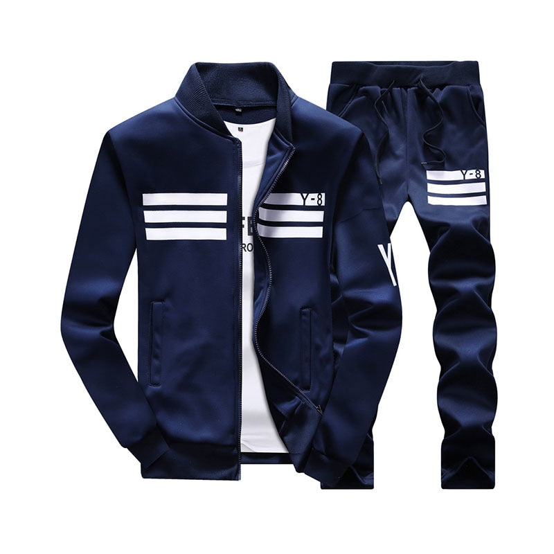 New Men's Casual Suit Designer Fashion Plus Size Casual Baseball Sweatshirts Suit Men Sportwear Pull Home M 9XL