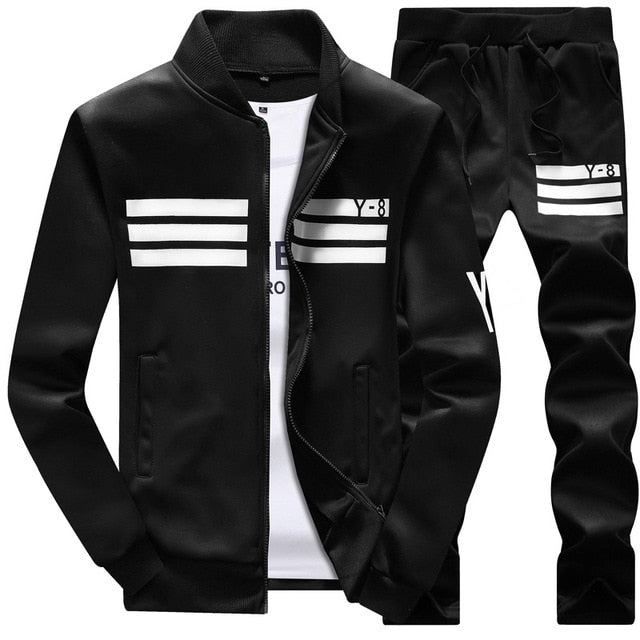 New Men's Casual Suit Designer Fashion Plus Size Casual Baseball Sweatshirts Suit Men Sportwear Pull Home M 9XL