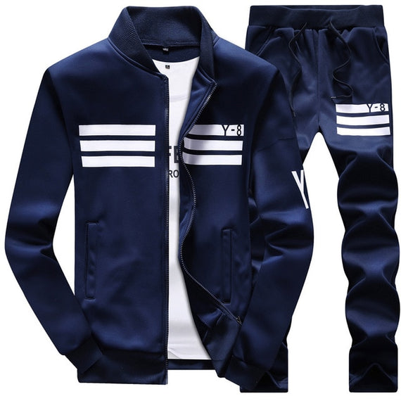 New Men's Casual Suit Designer Fashion Plus Size Casual Baseball Sweatshirts Suit Men Sportwear Pull Home M 9XL