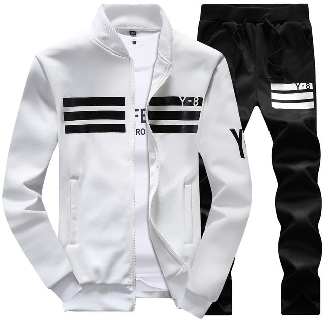 New Men's Casual Suit Designer Fashion Plus Size Casual Baseball Sweatshirts Suit Men Sportwear Pull Home M 9XL