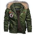 Winter Military Bomber Jacket Coat Men Air Force Army Tactical Jacket Warm Wool Liner Outerwear Parkas Hoodie Pilot Coat M-4XL