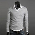 2019 Sweater Men Christmas Jumper Casual Knitted V Neck Pullover Sweaters Pull