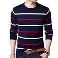 Pullover Men Brand Clothing 2019 Autumn Winter Wool Slim fit Sweater Men Casual Striped Pull Jumper Men