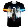 2018 new Big yards New Fashion Brand T-shirt Men/Women Summer 3d Tshirt Print angel T shirt Tops Tee