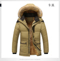 M-5XL Fur Collar Hooded Men Winter Jacket 2018 New Fashion Warm Wool Liner Man Jacket and Coat Windproof Male Parka