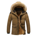 M-5XL Fur Collar Hooded Men Winter Jacket 2018 New Fashion Warm Wool Liner Man Jacket and Coat Windproof Male Parka