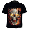 New Men's Summer Short Sleeve Brand 3d Skull T-Shirt Gothic T-Shirt Horror Skull Hot T-shirt Cool Men's Tops