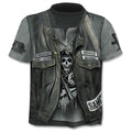 New Men's Summer Short Sleeve Brand 3d Skull T-Shirt Gothic T-Shirt Horror Skull Hot T-shirt Cool Men's Tops