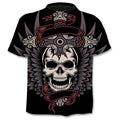 New Men's Summer Short Sleeve Brand 3d Skull T-Shirt Gothic T-Shirt Horror Skull Hot T-shirt Cool Men's Tops