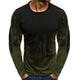 Men Camouflage Printed  Male T Shirt Bottoms Top Tee Male Hiphop Streetwear Long Sleeve Fitness Tshirts