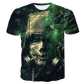 Novelty 3D men wolf t-shirt Cool wolf Printed t shirts summer 3D Short Sleeve Glow in the Dark T-shirts good quality