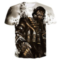 Novelty 3D men wolf t-shirt Cool wolf Printed t shirts summer 3D Short Sleeve Glow in the Dark T-shirts good quality