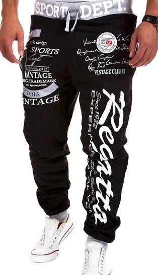 New Men's Casual Tracksuit Two Piece Set Sportswear Elastic Waist Pants Letter Printed Hooded Unique Sports Set Sweat Suit