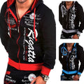 New Men's Casual Tracksuit Two Piece Set Sportswear Elastic Waist Pants Letter Printed Hooded Unique Sports Set Sweat Suit