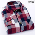 Men Shirt Cotton 2018 Autumn New Male Casual Long Sleeve Shirt Plus size High Quality Warm Man Clothes