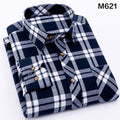 Men Shirt Cotton 2018 Autumn New Male Casual Long Sleeve Shirt Plus size High Quality Warm Man Clothes