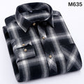 Men Shirt Cotton 2018 Autumn New Male Casual Long Sleeve Shirt Plus size High Quality Warm Man Clothes