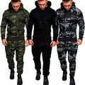 New Fashion Men Set Long Sleeve Camouflage Hoodies Set Male Tracksuit Outdoors Sport Suit Men's Gyms Set Casual Sportswear Suit