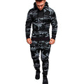 New Fashion Men Set Long Sleeve Camouflage Hoodies Set Male Tracksuit Outdoors Sport Suit Men's Gyms Set Casual Sportswear Suit