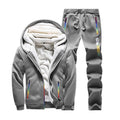 Sweatshirt Men Tracksuit Fleece 2PCS Set Winter Thicken Hoodies + Pants Suit Spring Sportswear Set Male Hoodie Sporting Suits