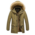 New Parka Men Solid Male Clothing Cotton Padded Winter Jacket Windproof Thick Coats Men Outerwear