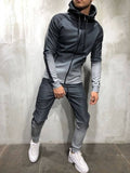 Men's Sportswear Two Piece Set Mens Casual Hooded Sports Wear Men's Tracksuit Training Sweat Suit Men Track Suit M-3XL