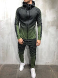 Men's Sportswear Two Piece Set Mens Casual Hooded Sports Wear Men's Tracksuit Training Sweat Suit Men Track Suit M-3XL