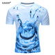 Men's fashion 3D t-shirts prints Funny pattern/ black cat sheriff t shirt Harajuku 3D tshirt Short Sleeve t-shirt Summer o-neck