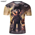 Men's fashion 3D t-shirts prints Funny pattern/ black cat sheriff t shirt Harajuku 3D tshirt Short Sleeve t-shirt Summer o-neck