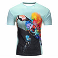 Men's fashion 3D t-shirts prints Funny pattern/ black cat sheriff t shirt Harajuku 3D tshirt Short Sleeve t-shirt Summer o-neck