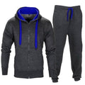 Tracksuit Men 2019 Autumn Sportwear Fashion Mens Set 2PC Zipper Hooded Sweatshirt Jacket+Pant Moleton Masculino Sets