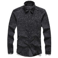 New Metrosexual Men 3d Printed Flower Denim Shirts Men Slim Autumn Long Sleeve Shirt Men Fashion Casual Cotton Top Quality